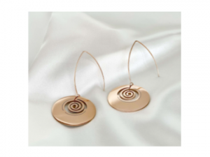 Aretes Espiral En Rose Gold