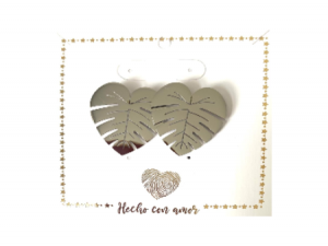 Aretes de hoja