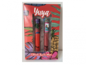 Set papaya con 2 labiales. YUYA