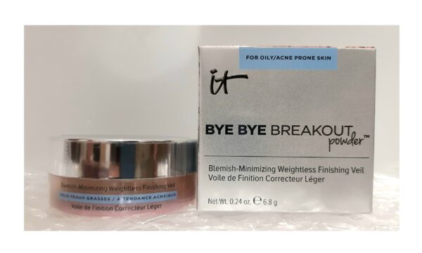 Bye Bye Breakout powder. It cosmetics