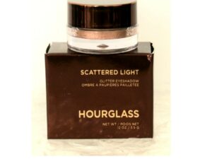 Scattered light. Glitter eyeshadow. Hourglass